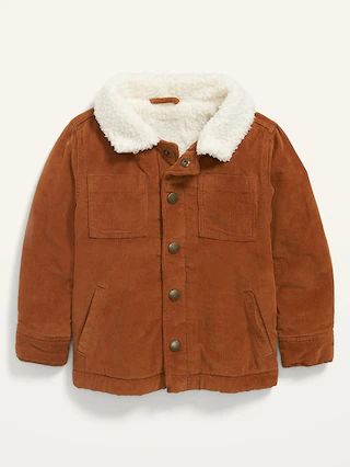 Unisex Corduroy Sherpa-Lined Trucker Jacket for Toddler | Old Navy (US)