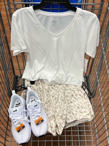 Walmart workout athleisure activewear look outfit idea inspo with bike liner running shorts #walmartfinds 

#LTKFindsUnder50 #LTKFitness