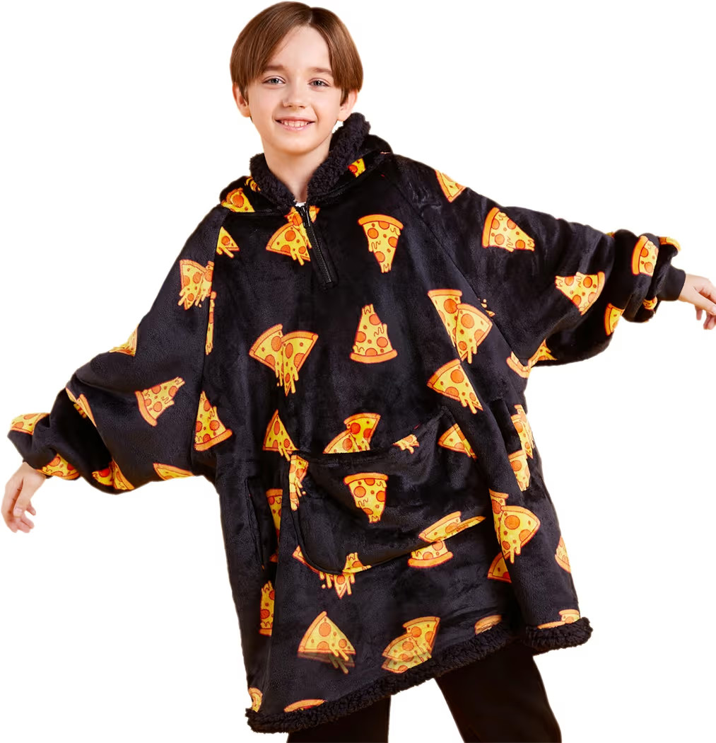 Giggling Getup Wearable Blanket Hoodie for Girls and Boys Warm Cozy Sherpa Fleece Hooded Blanket ... | Amazon (US)