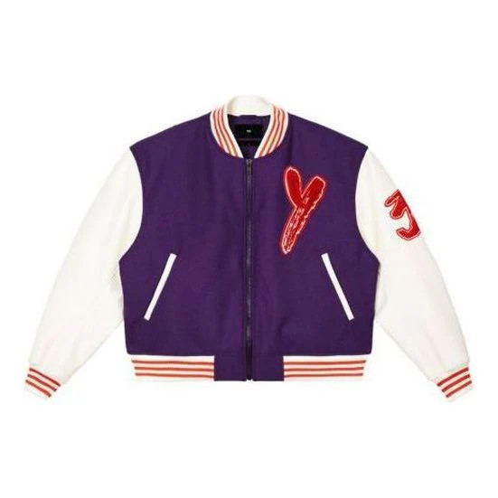 adidas Y-3 Letterman Jacket 'Purple' | KICKS CREW