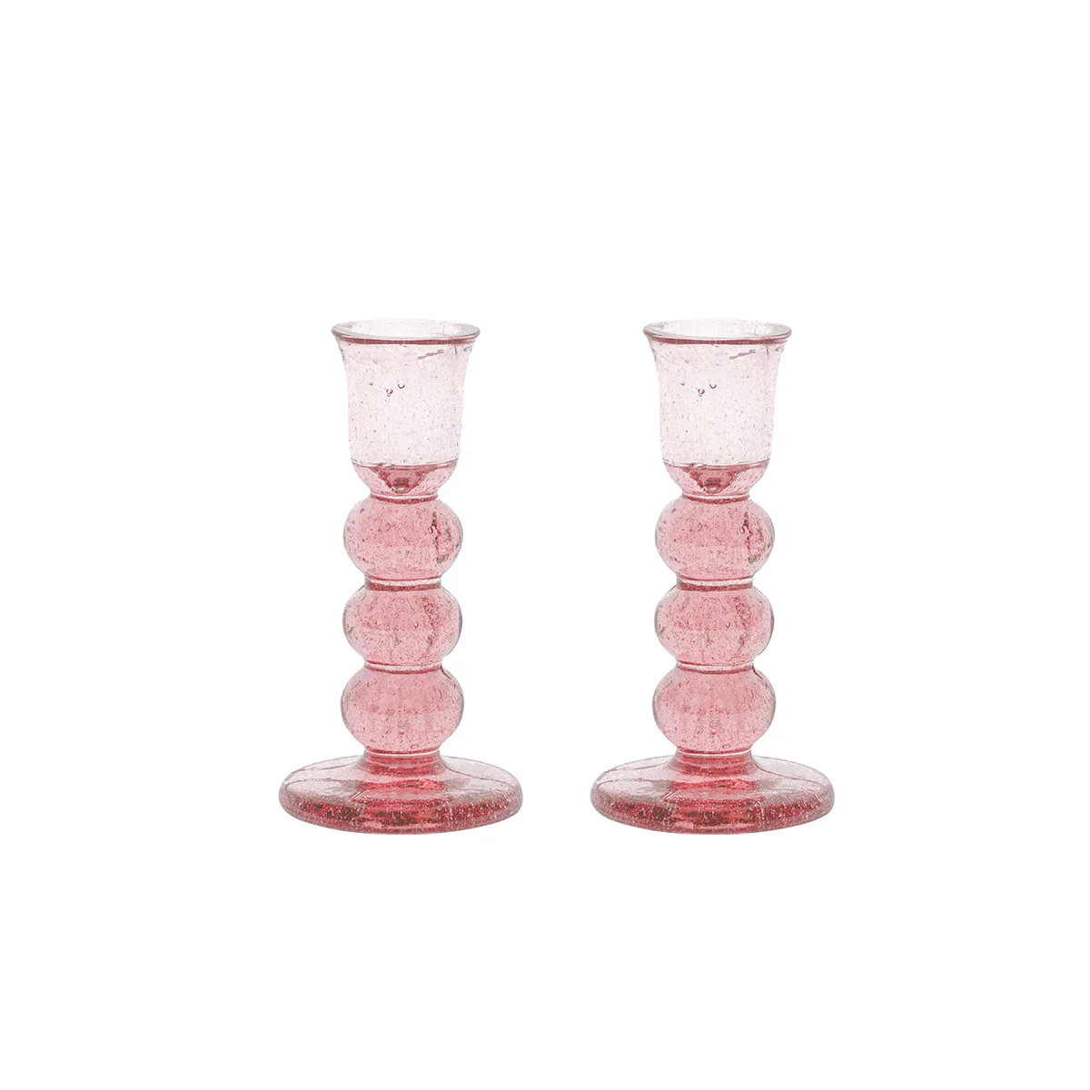 Provence 5" Candlestick, Set of 2 in Blush | Over The Moon