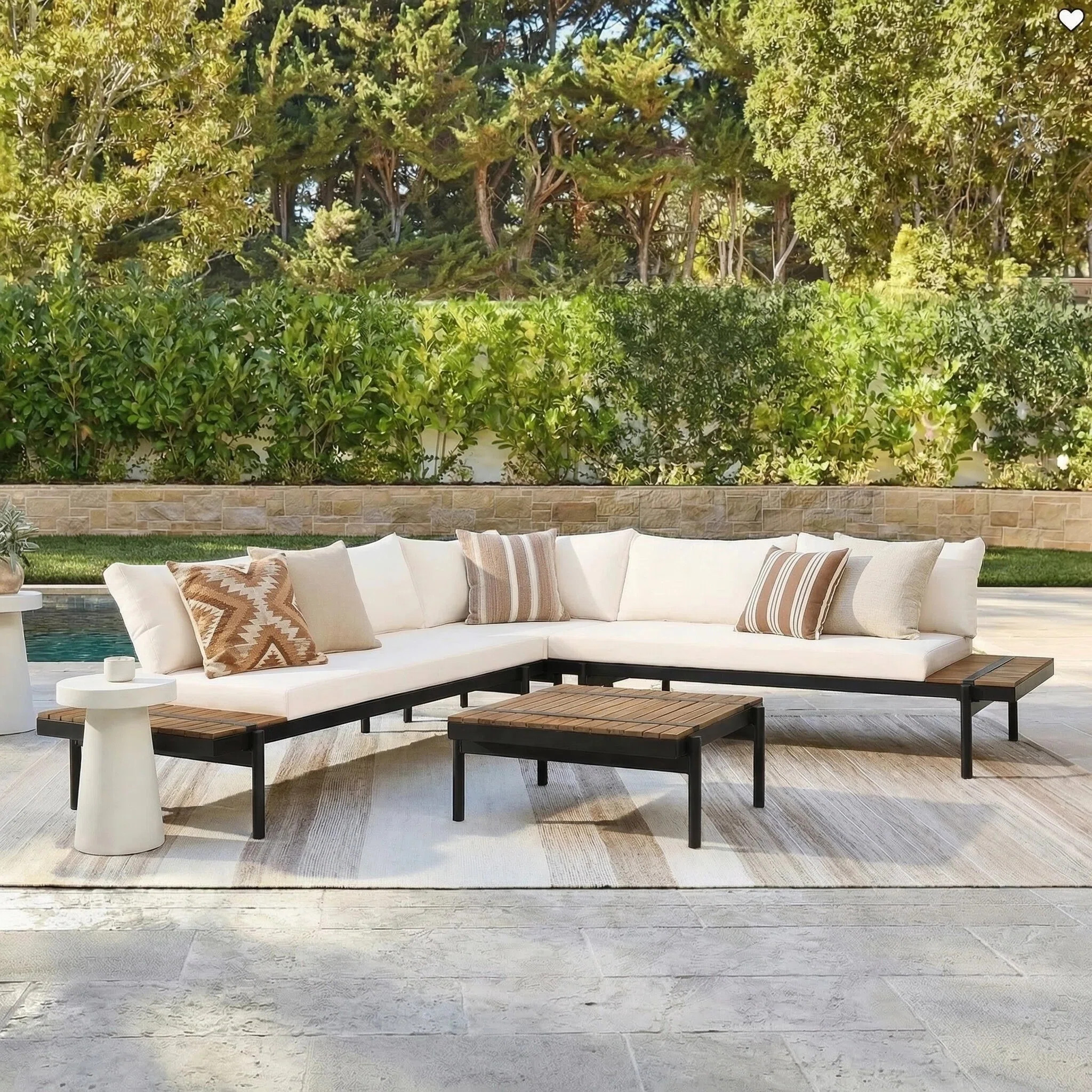 Alanis Acacia 5 - Person Patio Conversation Sets with Cushions | Wayfair North America