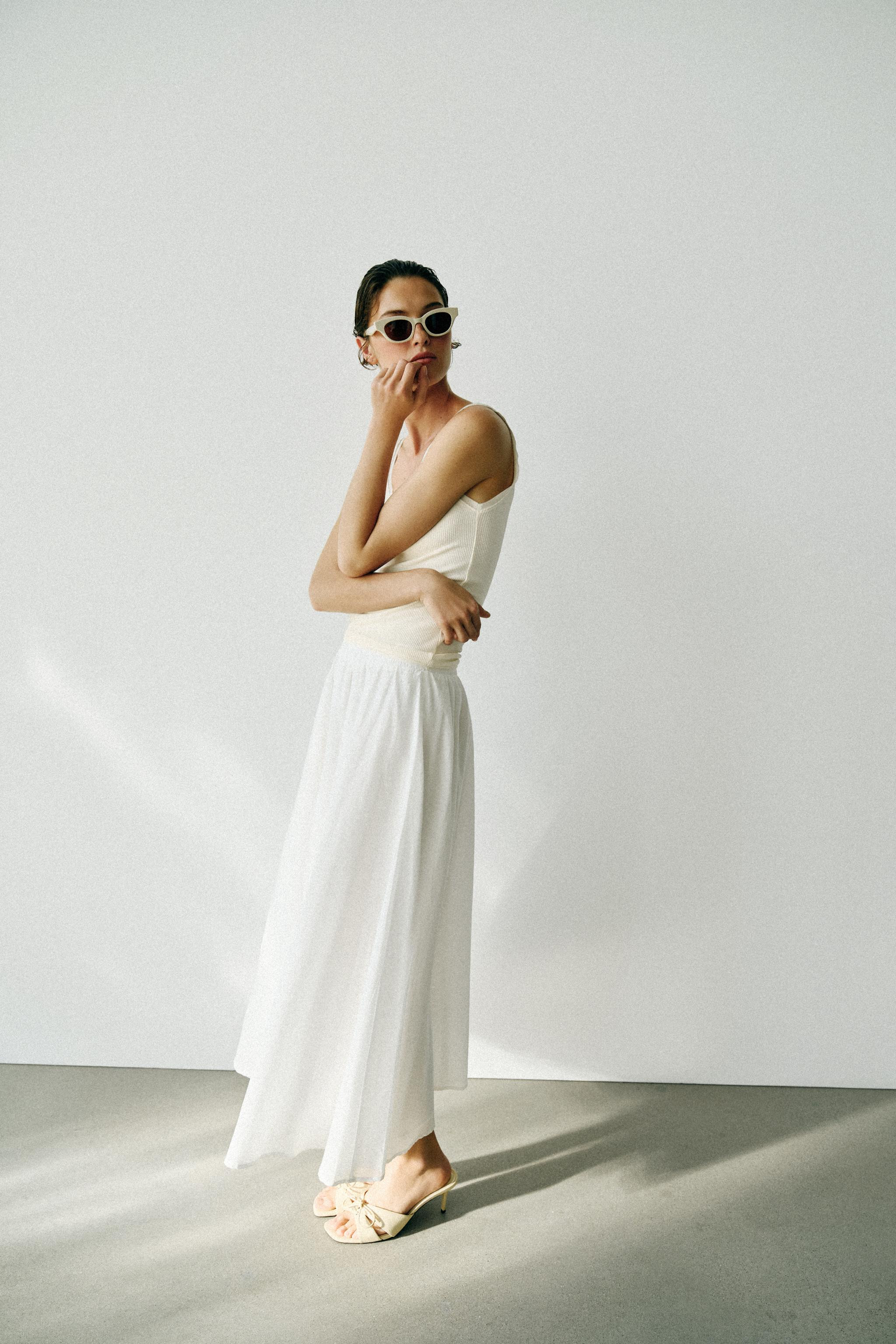 LAYERED MIDI SKIRT | Zara US