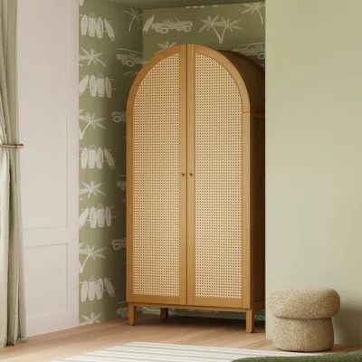 Bondi Cane Armoire, Assembled | Wayfair North America