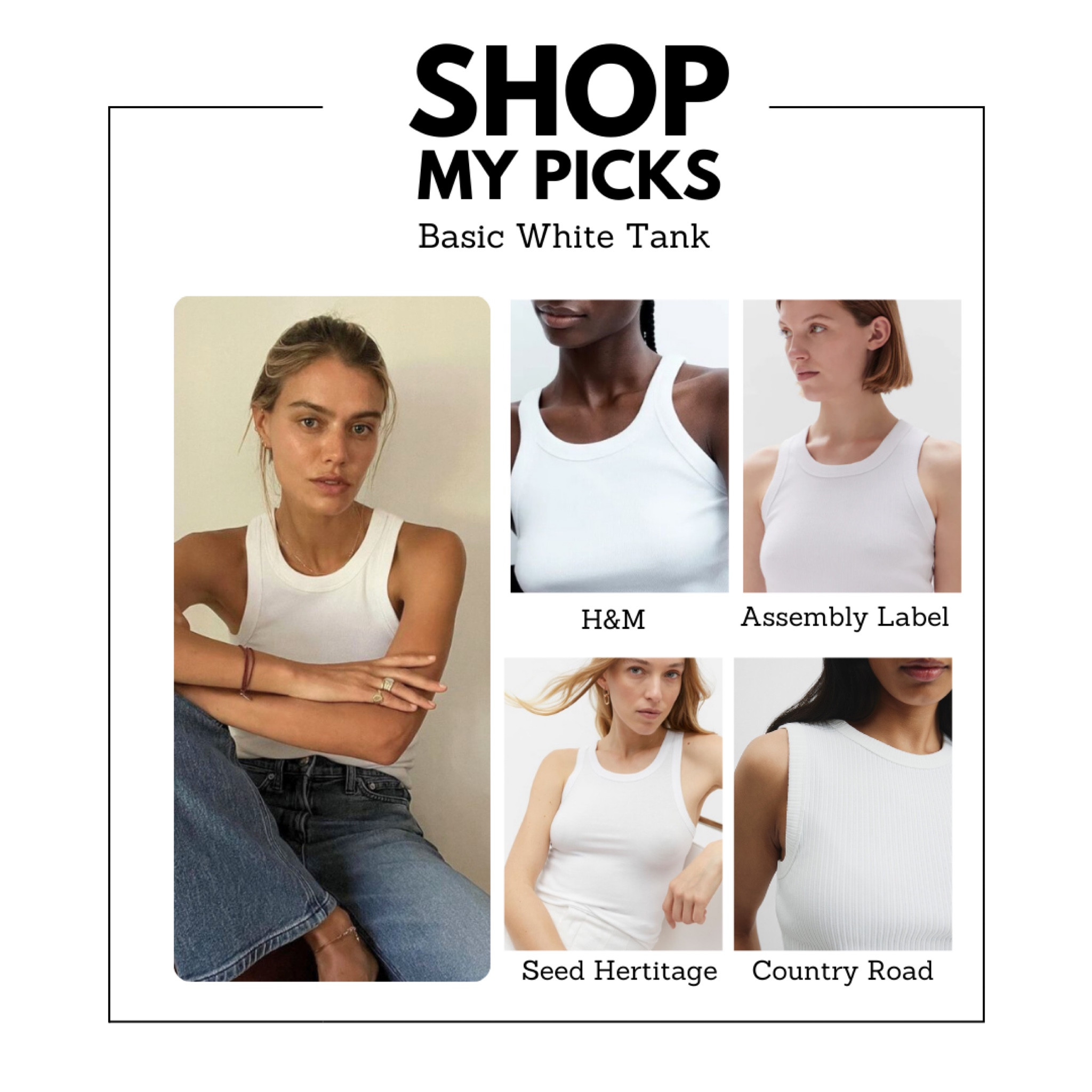 The basic tank top is a style staple, and for me, the hardest working piece in my wardrobe. However, it’s one garment that many women feel they can’t wear because of the appearance of their ‘aunty arms’, ‘bingo wings’ or ‘tuckshop arms’.

If this is you, the key is selecting a sleeveless style that works in harmony with your body shape and draws attention away from the area that makes you feel less confident.

Here’s what to consider when shopping.

✔️Check the strap width; the most flattering size is one that is proportionate to your shoulder scale, think broader shoulders, thicker straps.
✔️Look for strap styles that sit away from the edge of your shoulder towards the collarbone, this will visually lengthen and slim the arm.
✔️Natural fibres, think cotton or linen, are best if you’re wanting the top to skim not cling to your body however if you prefer a more fitted look opt for s style with elastane or ribbed design.

Here are my favourite styles in-store.

#LTKaustralia #LTKover50style #LTKstyletip