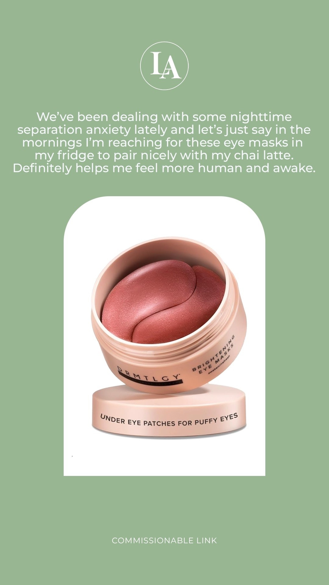 Drmtlgy undereye gel patches 

#LTKBeauty #LTKFindsUnder50
