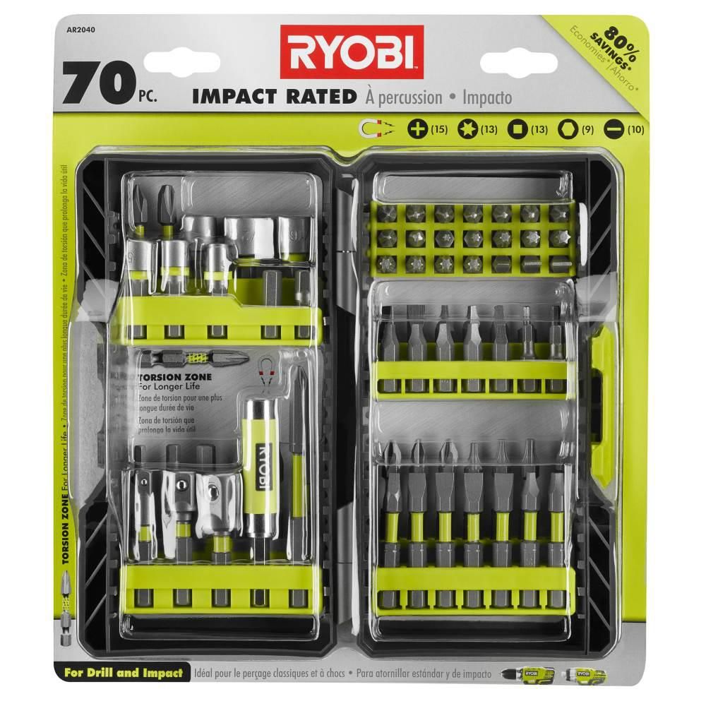 RYOBI Impact Rated Driving Kit (70-Piece)-AR2040 - The Home Depot | The Home Depot