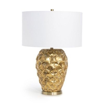 Park Hill Collection Miranda Scalloped Pattern Metal Lamp | Target