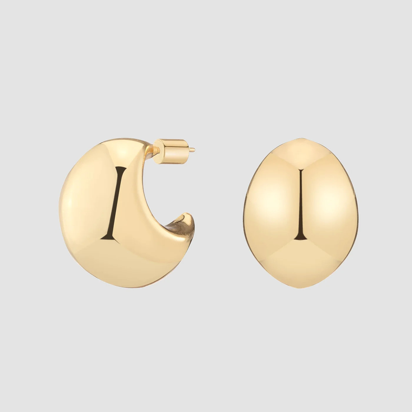 Halé Dome Hoops | BONHEUR JEWELRY