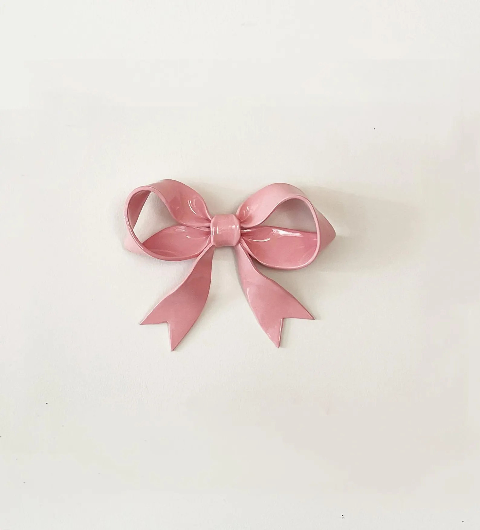 Medium Ceramic Wall Ribbon, Ceramic Bow Wall Art, Bow Nursery Decor, Decorative Bow, Handmade Cer... | Etsy (US)