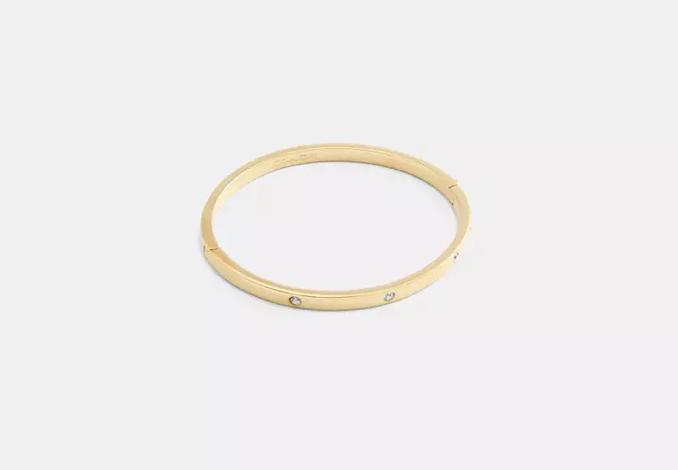 Stone Hinged Bangle | Coach Outlet US