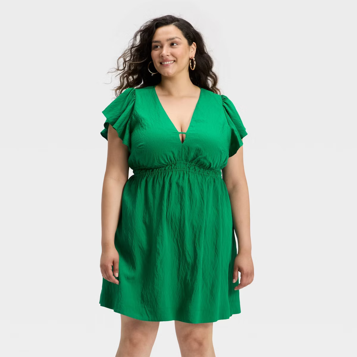 Women's Flutter Short Sleeve Mini A-Line Dress - A New Day™ | Target