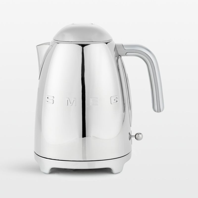 Smeg Silver Retro Electric Tea Kettle + Reviews | Crate & Barrel | Crate & Barrel