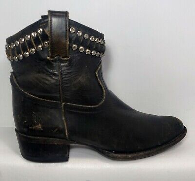 FRYE Diana Cut Stud Factory Distress Western Boots 77978 Women US 7.5 | eBay US