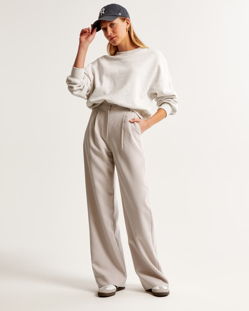 A&F Sloane Tailored Wide Leg Pant | Abercrombie & Fitch (US)