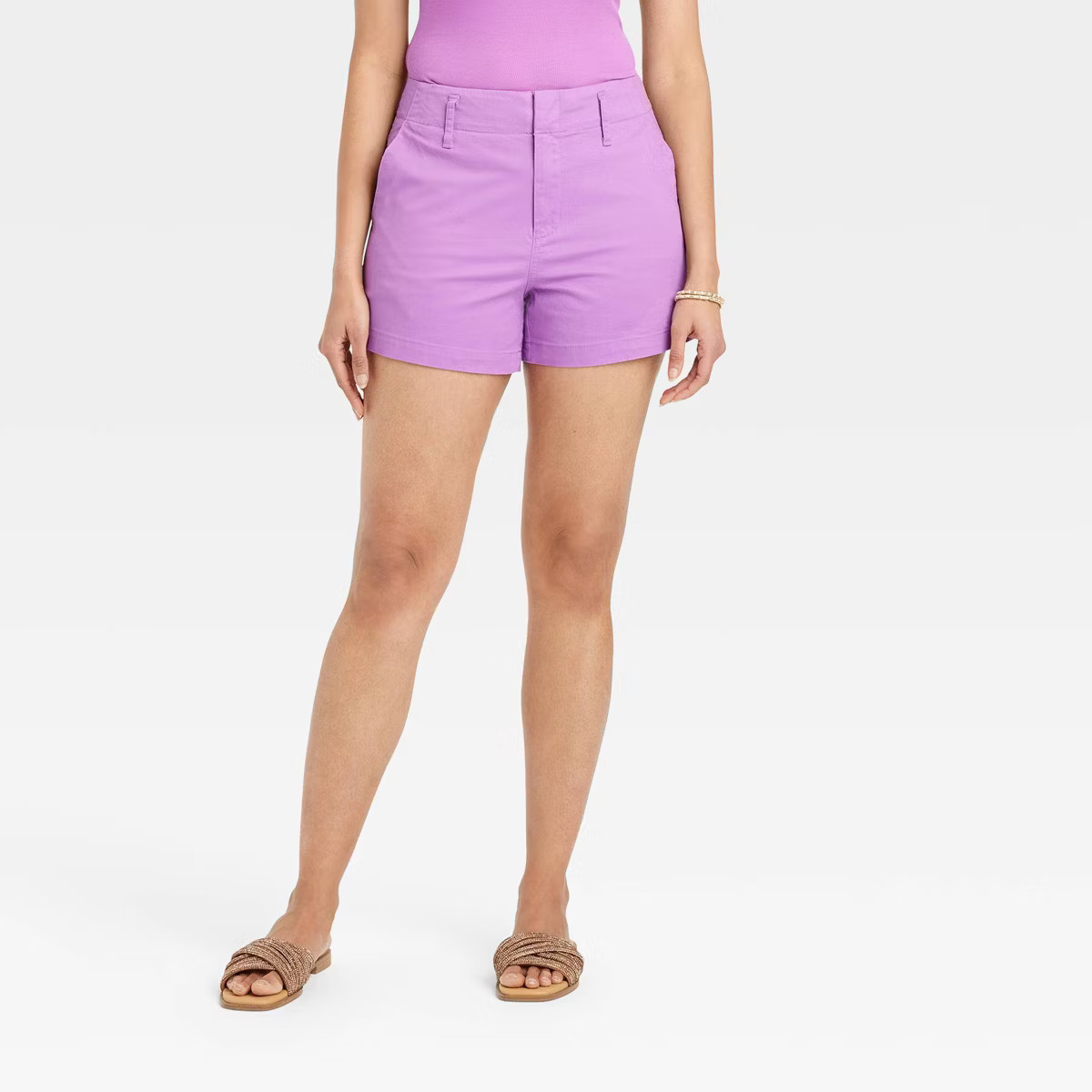 Women's High-Rise Everyday Chino Shorts - A New Day™ | Target