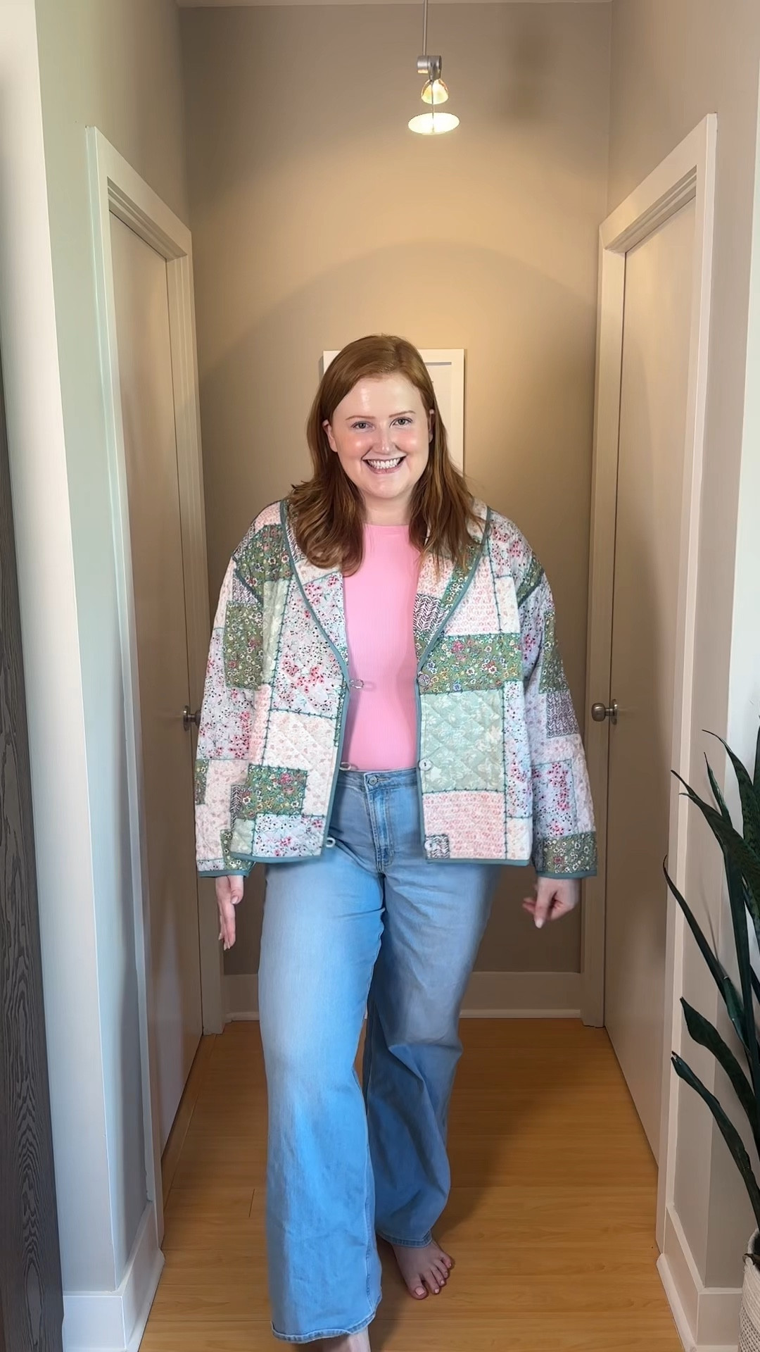 The cutest quilted jacket from Anthropologie! I love that they carry petite and plus size. I am wearing size 2XL