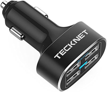 TECKNET USB Car Charger, PowerDash D2 9.6A/48W 4-Port Rapid USB Car Charger with BLUETEK Technolo... | Amazon (US)