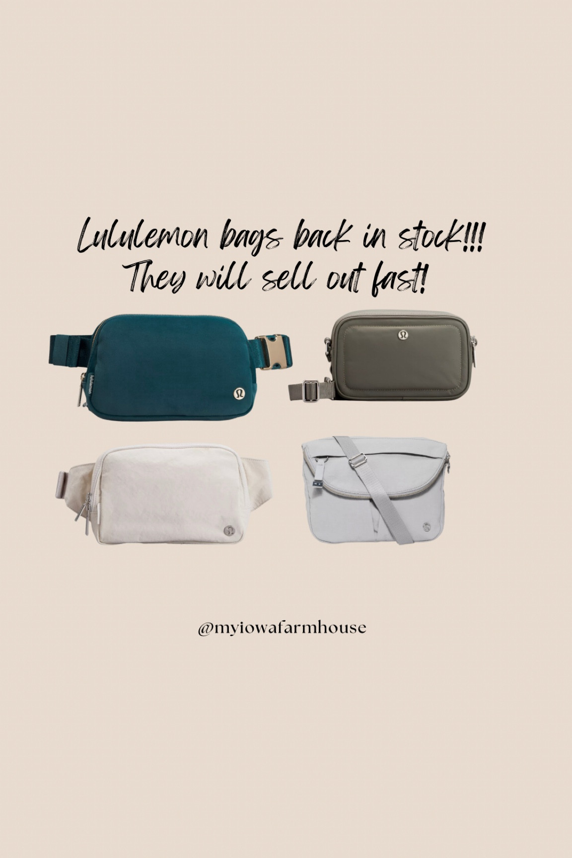 Lululemon belt bags all in stock! 

#LTKstyletip #LTKGiftGuide