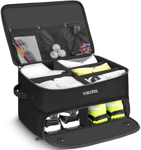 YOREPEK 2 Layer Golf Trunk Organizer, Golf Gifts for Men with Separate Ventilated Compartment for... | Amazon (US)
