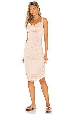 Indah Cloud Gathered Sides Midi Dress in Cocktail from Revolve.com | Revolve Clothing (Global)