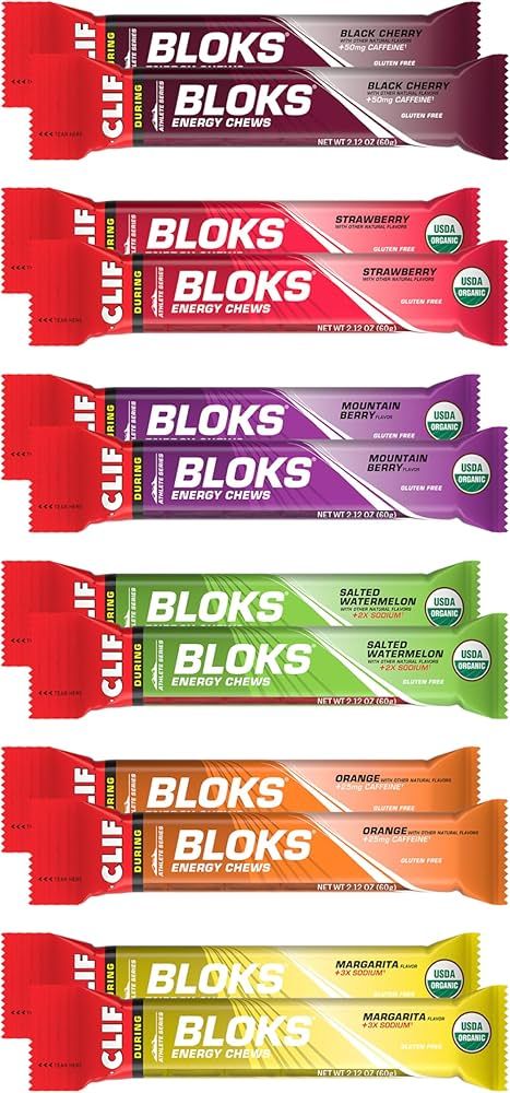 CLIF BLOKS - Energy Chews - Variety Pack - Non-GMO - Plant Based - Fast Fuel for Cycling and Runn... | Amazon (US)