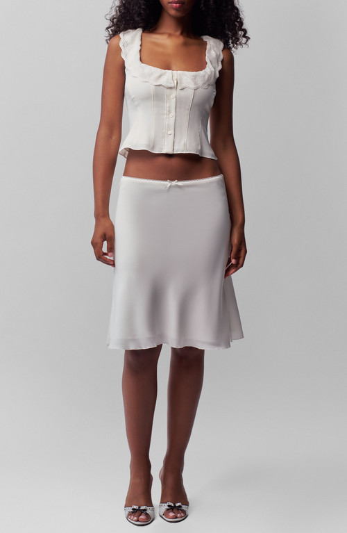 Guizio Paloma Lace Top in White at Nordstrom, Size Xx-Large | Nordstrom