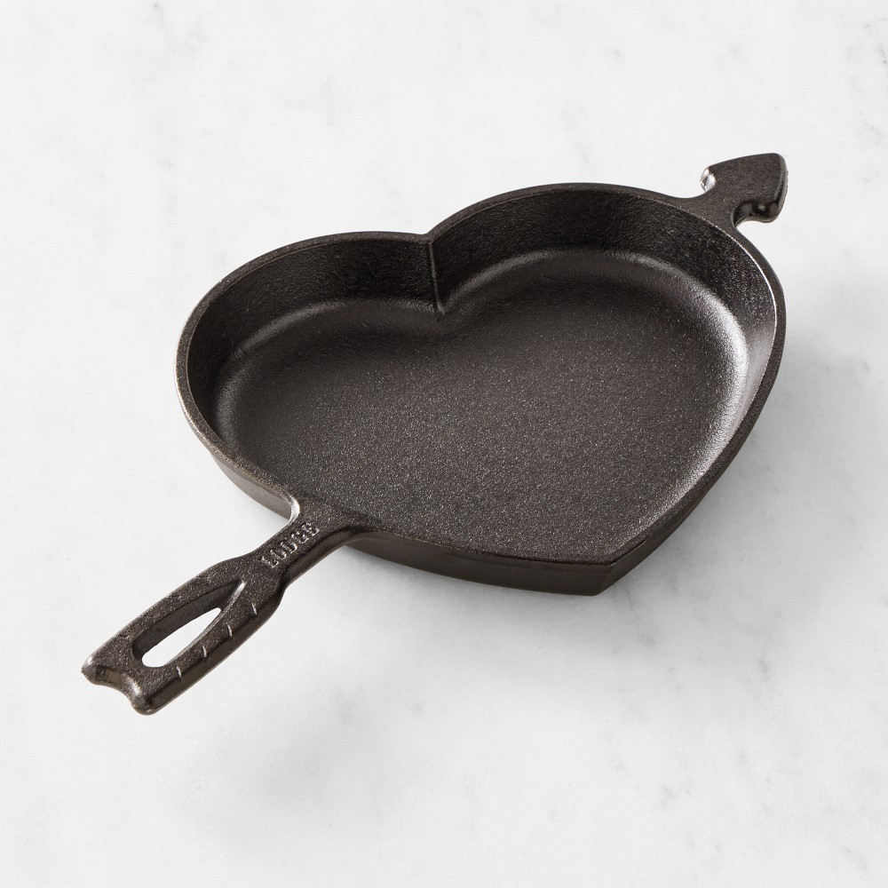 Lodge Seasoned Cast Iron Heart Skillet, 9" | Williams-Sonoma
