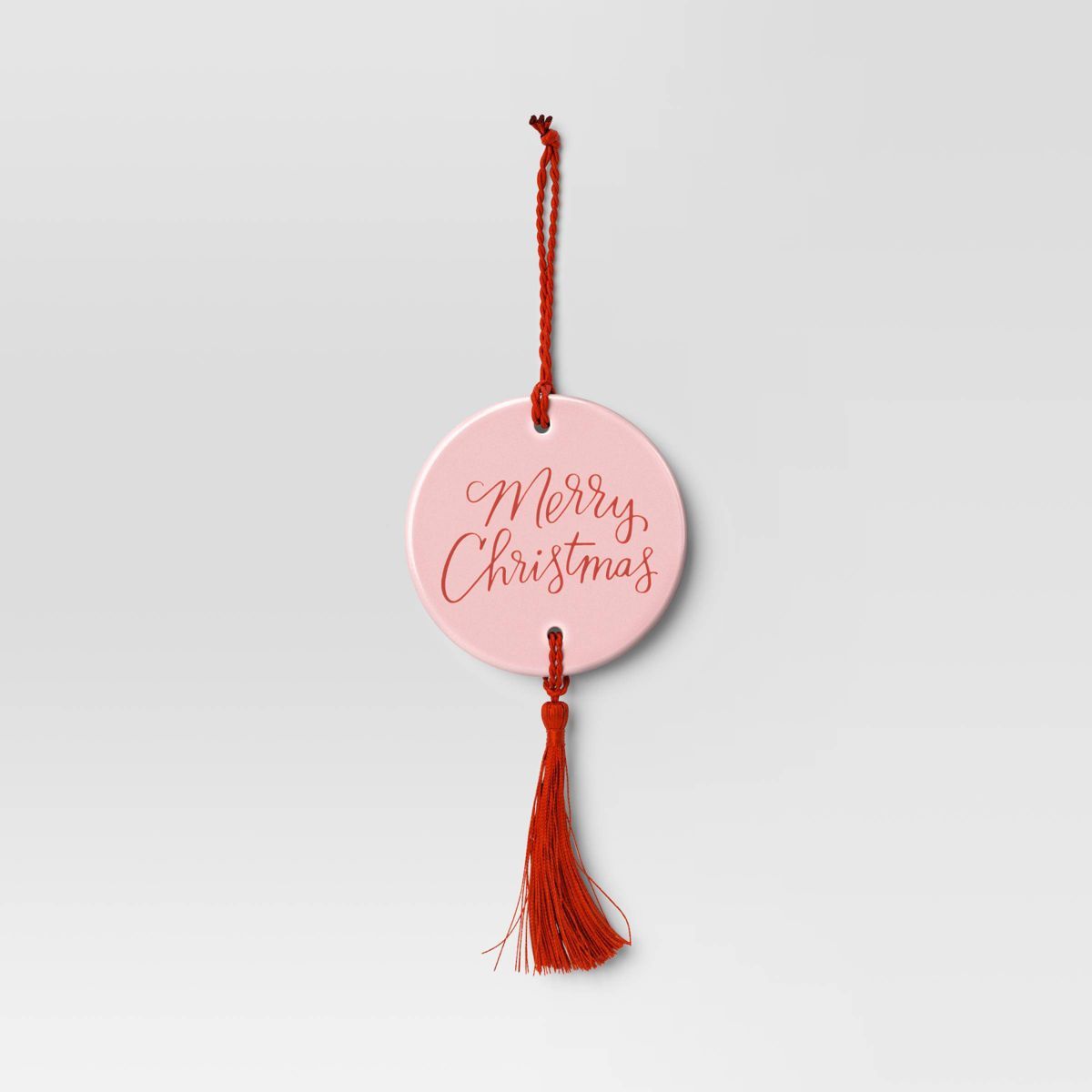 'Merry Christmas' with Tassel Christmas Gift Topper Pink - Wondershop™ | Target