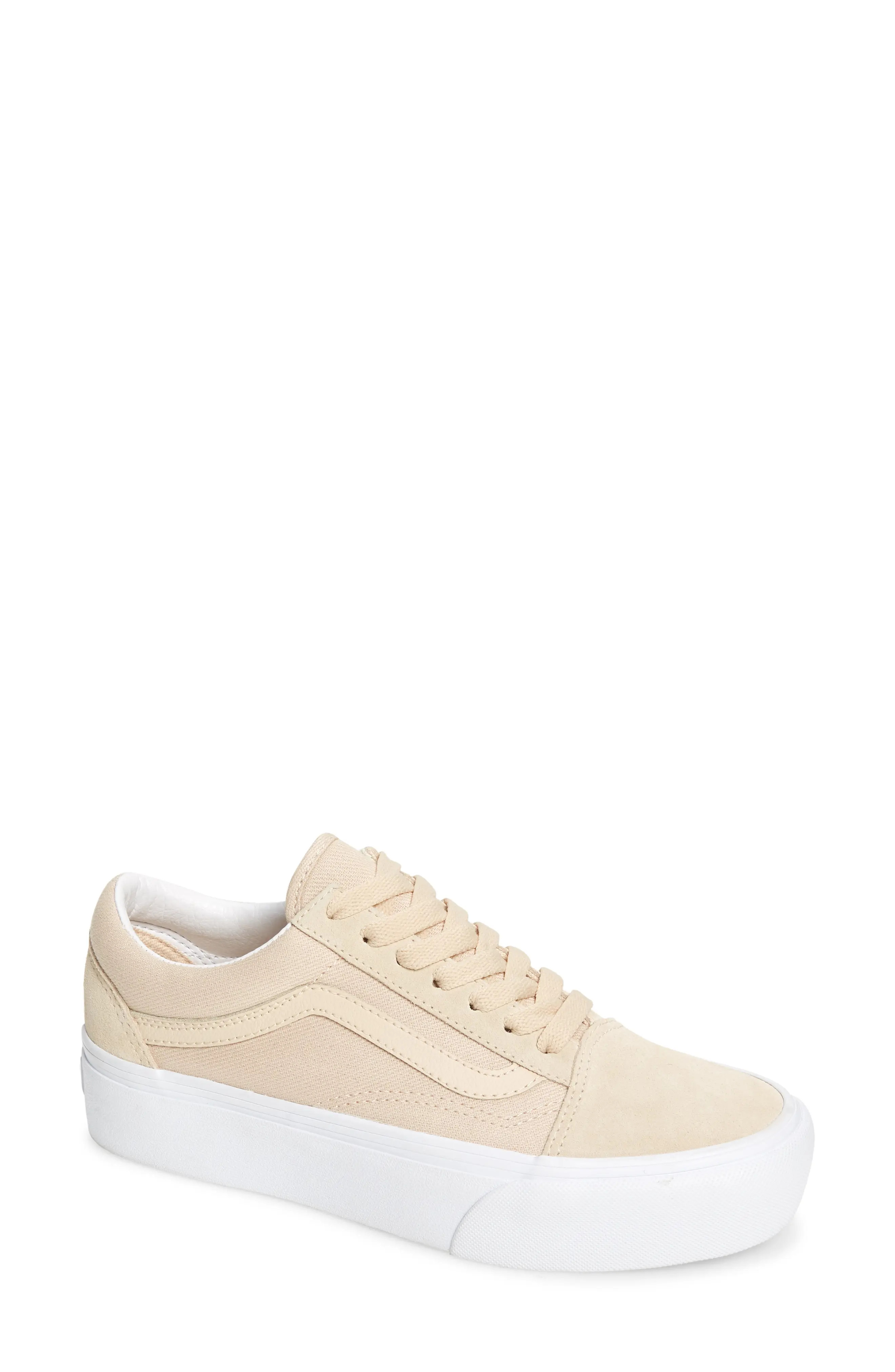 Women's Vans Old Skool Platform Sneaker, Size 6.5 M - Beige | Nordstrom