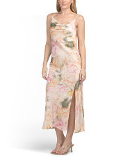 Satin Drape Neck Maxi Slip Dress | Casual Dresses  | Marshalls | Marshalls