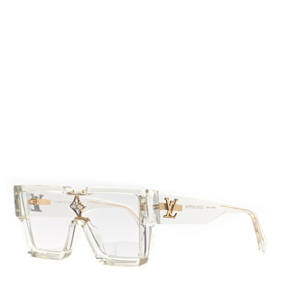 LOUIS VUITTON Cyclone Sunglasses Z1642W Transparent | FASHIONPHILE (US)