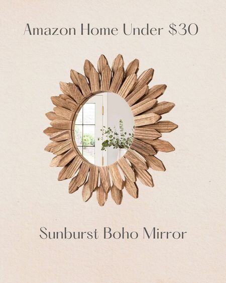 Amazon home decor under $30 - sunburst boho mirror



#LTKhome #LTKstyletip