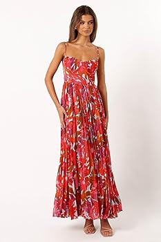 Petal & Pup Women's Achanti Pleated Maxi Dress | Amazon (US)