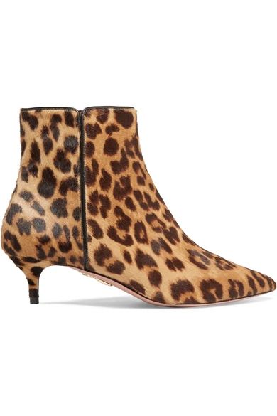 Quant leopard-print calf hair ankle boots | NET-A-PORTER (UK & EU)