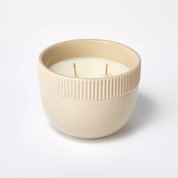 10oz Small Ceramic Clove and Black Currant Candle Tan - Threshold™ designed with Studio McG... | Target