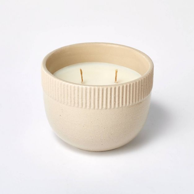 10oz Small Ceramic Clove and Black Currant Candle Tan - Threshold™ designed with Studio McGee | Target