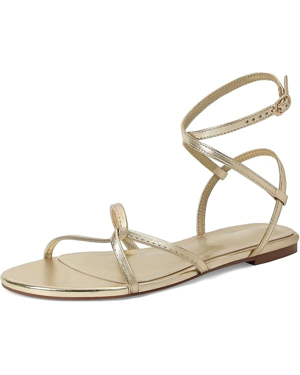 SOVANYOU Strappy Sandals for Women Dressy Flat Sandals Open Toe Cute Summer Sandal with Cross Ank... | Amazon (US)
