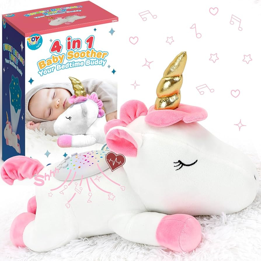 TOY Life Shush Baby Sleep, Baby Soothers Newborn, Moms Heartbeat, Baby White Noise Machine & Star... | Amazon (US)