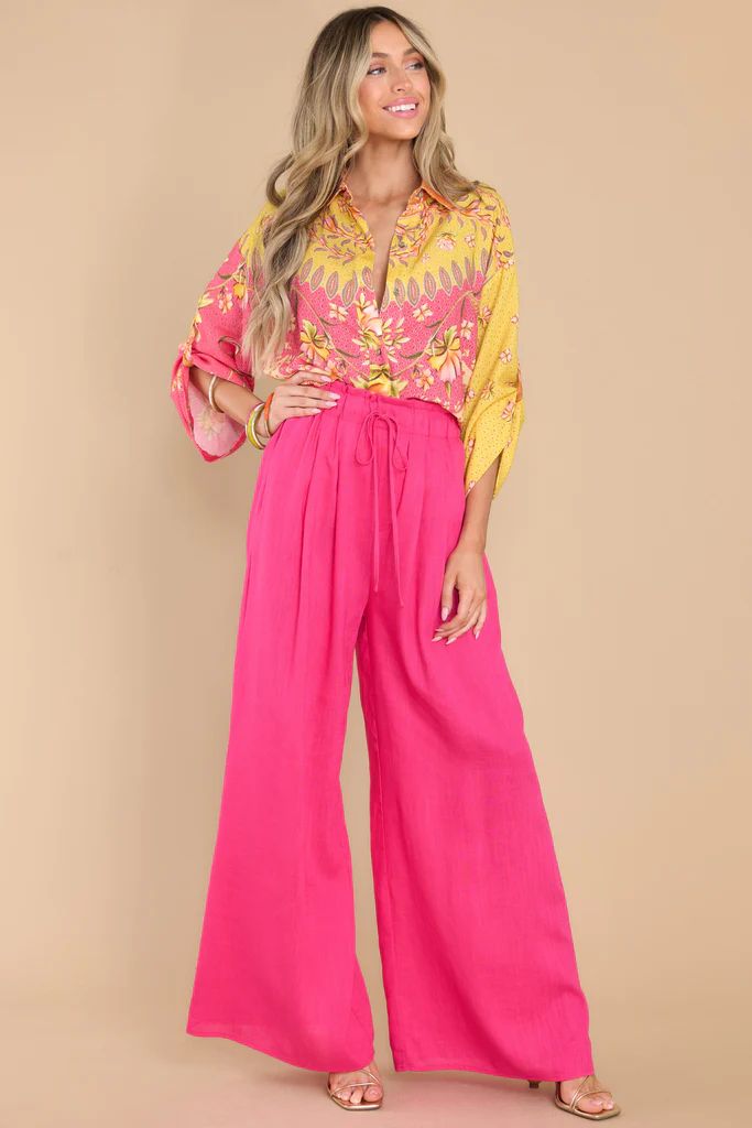 Lush Life Fuchsia Pants | Red Dress 