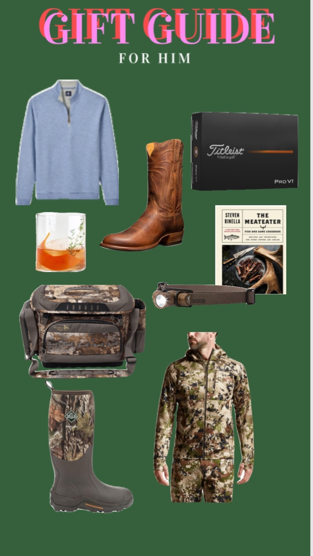 Gift guide for him | hunting gift guide | golf gift guide 

#LTKHoliday #LTKGiftGuide #LTKCyberWeek