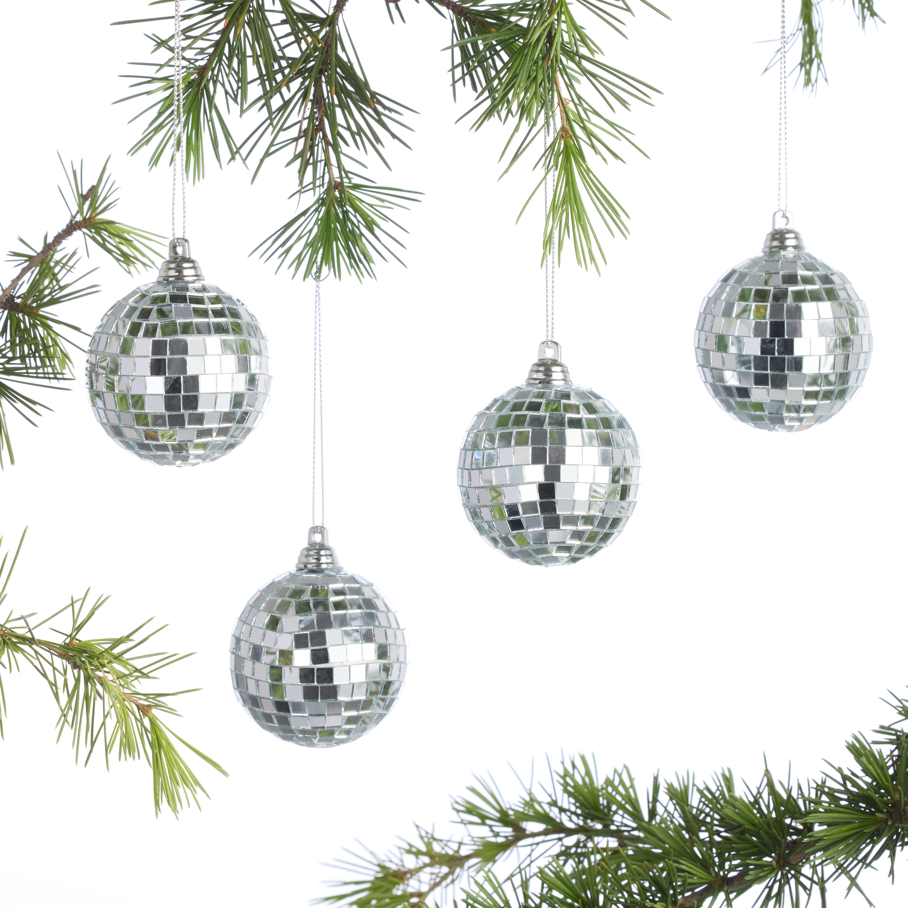 Silver Disco Ball Ornaments 15 Pack | World Market