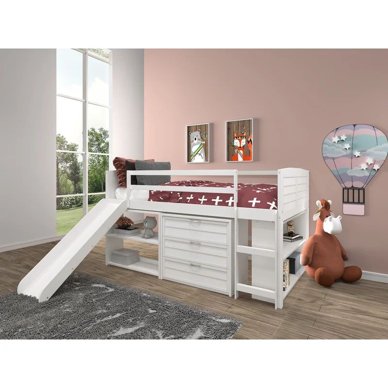 Chouhan Louver Twin Low Loft Configurable Bedroom Set | Wayfair North America