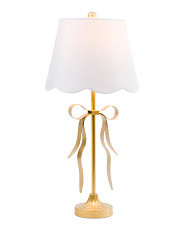29in Metal Scalloped Shade Ribbon Table Lamp | TJ Maxx