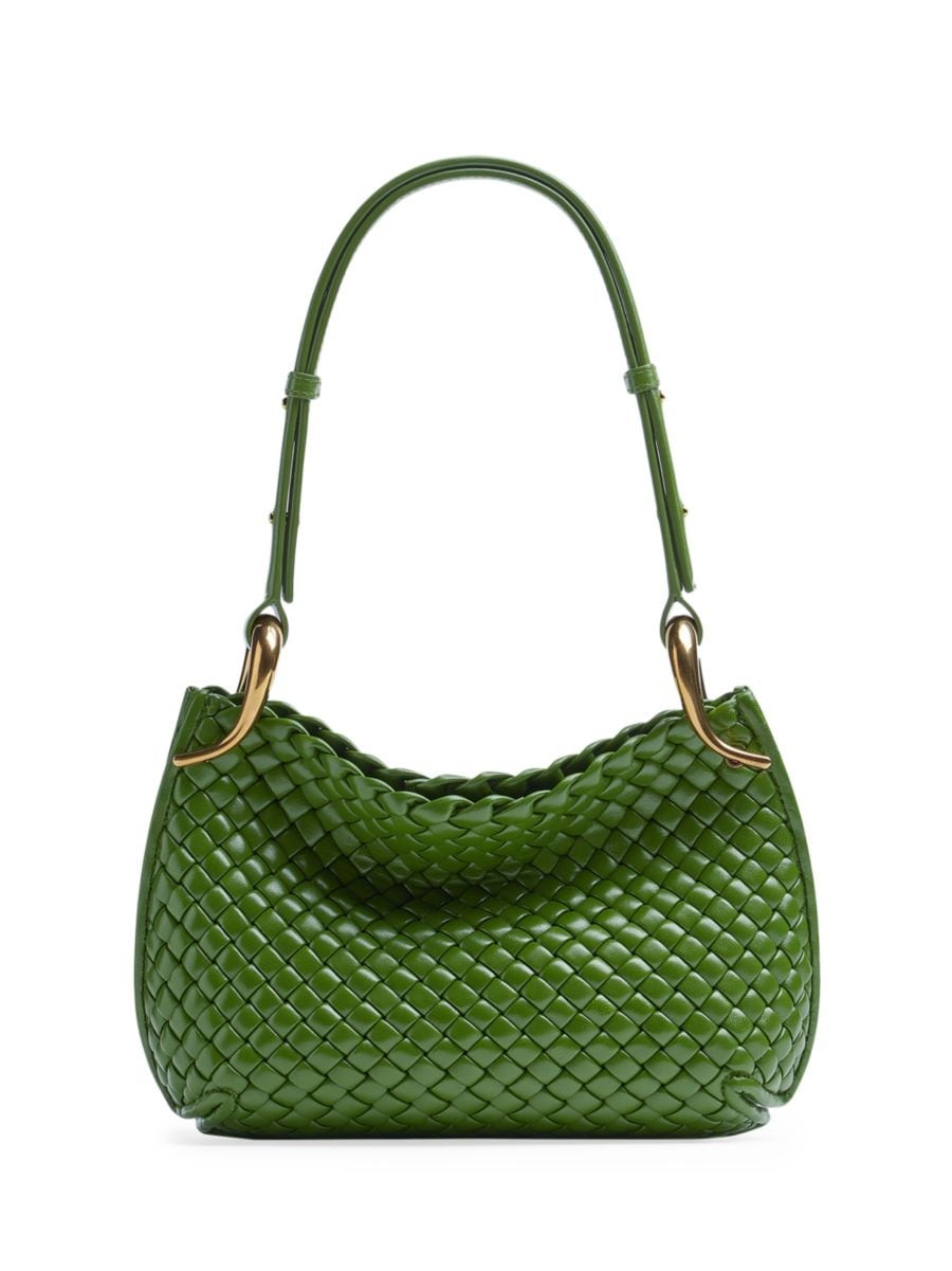 Padded Intreccio Leather Shoulder Bag | Saks Fifth Avenue
