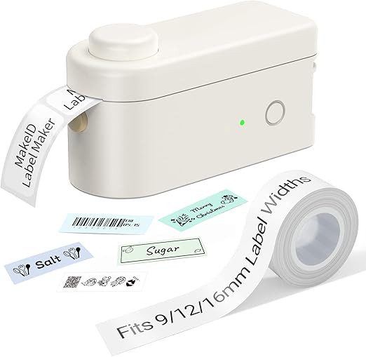 MakeID Label Maker Machine with Tape, Portable Bluetooth L1 Label Printer Handheld Label Printer ... | Amazon (CA)