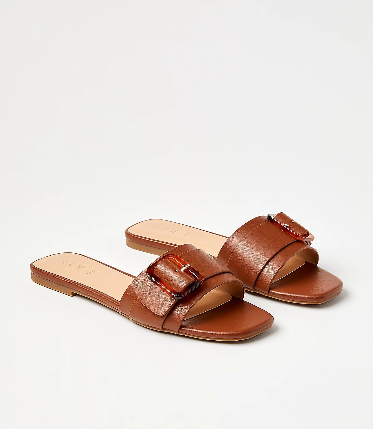 Buckle Slide Sandals | LOFT