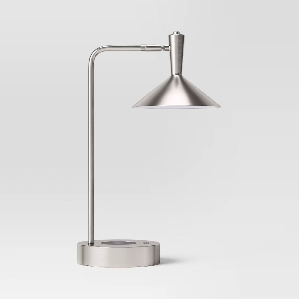LED Wireless Charging Task Lamp with USB Nickel (Includes LED Light Bulb) - Threshold™ | Target