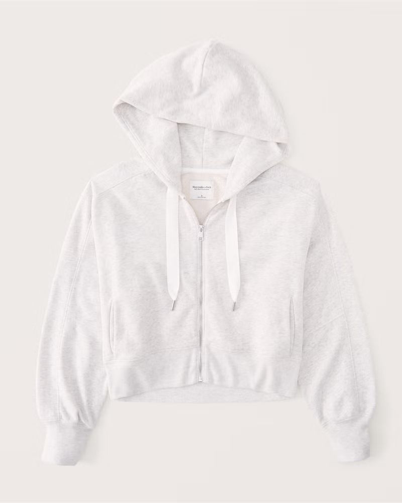 90s Sharkbite Full-Zip Hoodie | Abercrombie & Fitch (US)