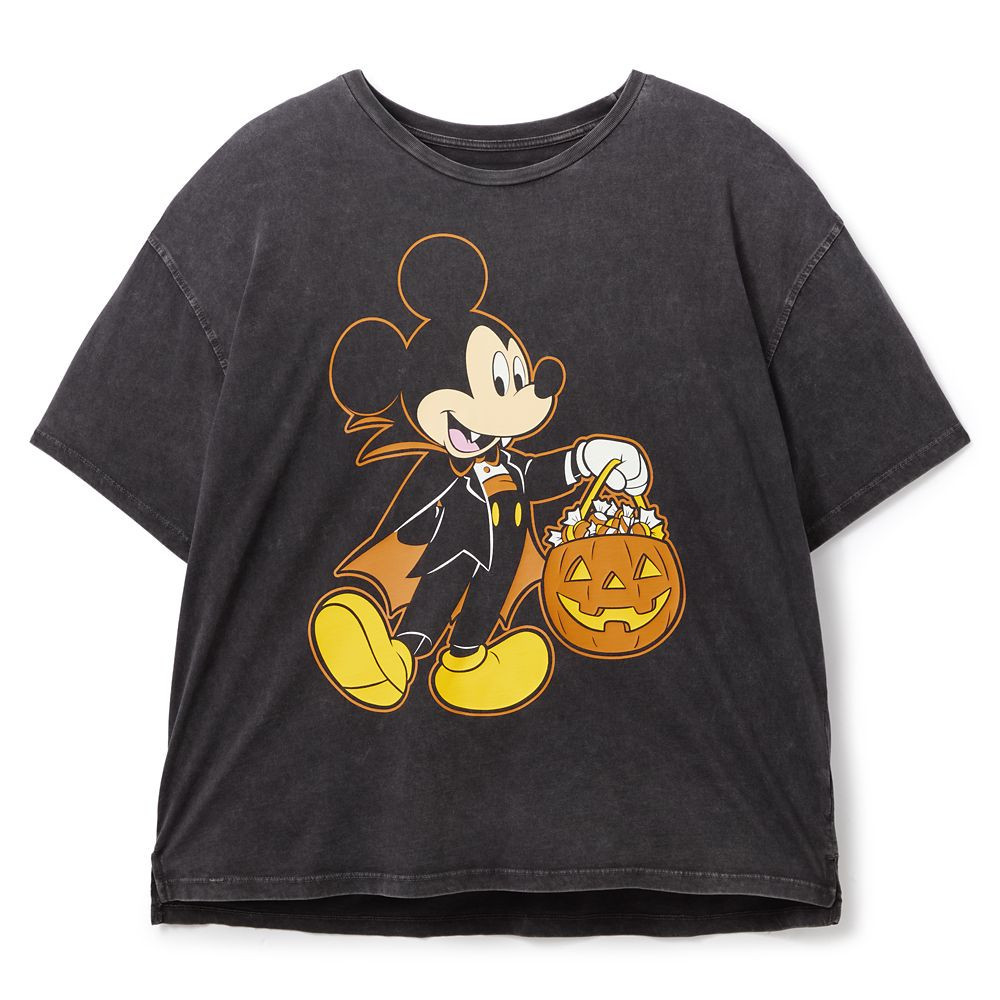 Mickey Mouse Back to Front Glow-in-the-Dark Halloween T-Shirt for Women Official shopDisney | Disney Store
